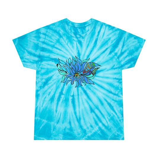 Blue Vintage Streetwear Tie-Dye T-Shirt 